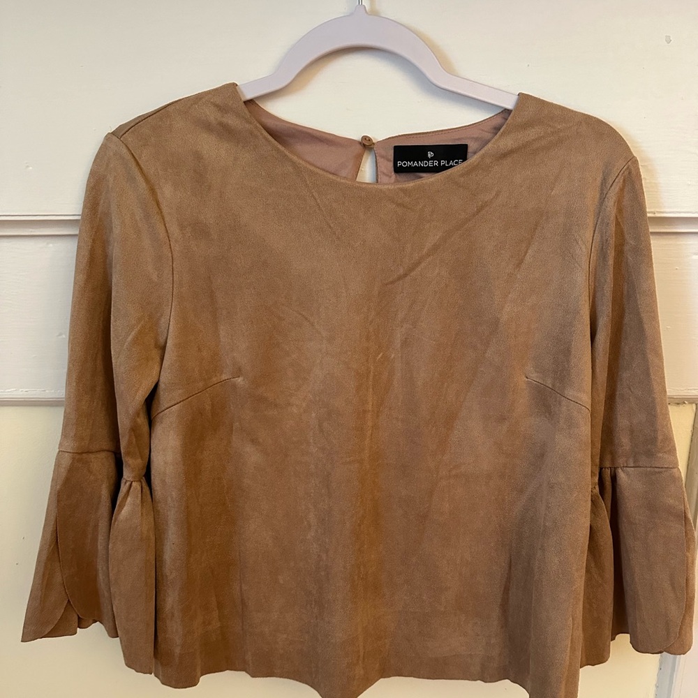 Tuckernuck Pomander Place Suede Top XS
